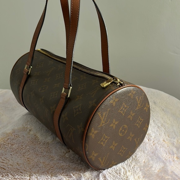 Vintage Louis Vuitton monogram papillon shoulder tootsie roll hand bag purse - Picture 4 of 4